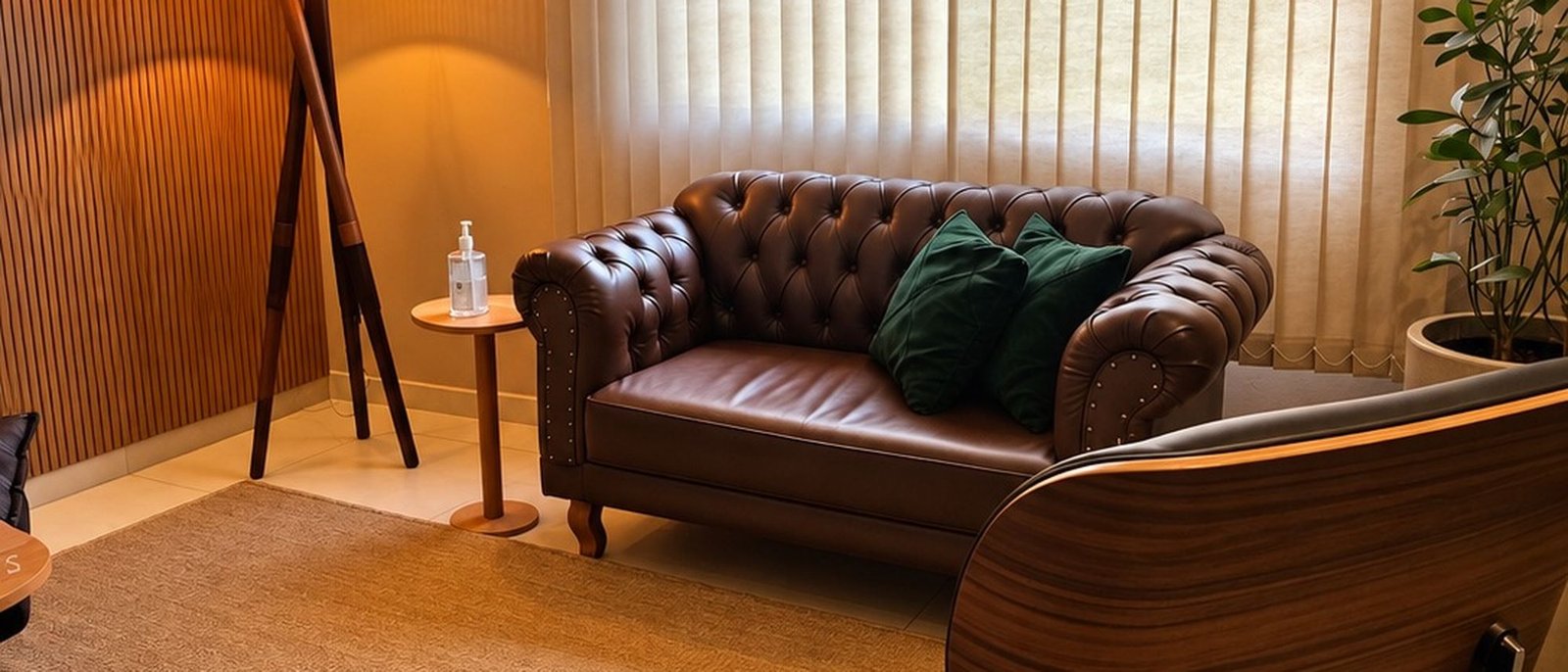 Sala de atendimento da RM Psicologia, no Centro de Lavras